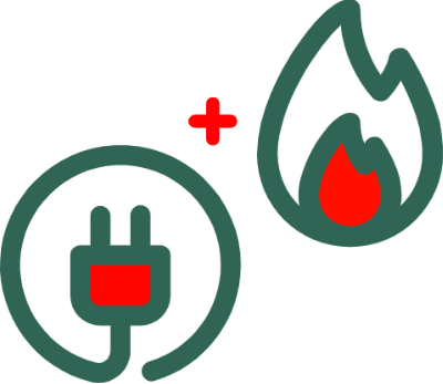 Electricité + Combustible